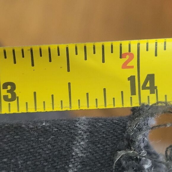 Dorothy Perkins Black Raw Hem Denim Mini Skirt - Picture 8 of 9